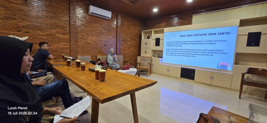 Pembinaan Desa Cantik oleh BPS Kabupaten Bantul